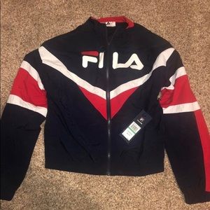 FILA Jolie Navy, White & Red Windbreaker Jacket